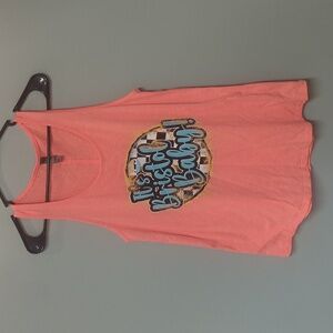 Neon Coral Bristol Tank Top